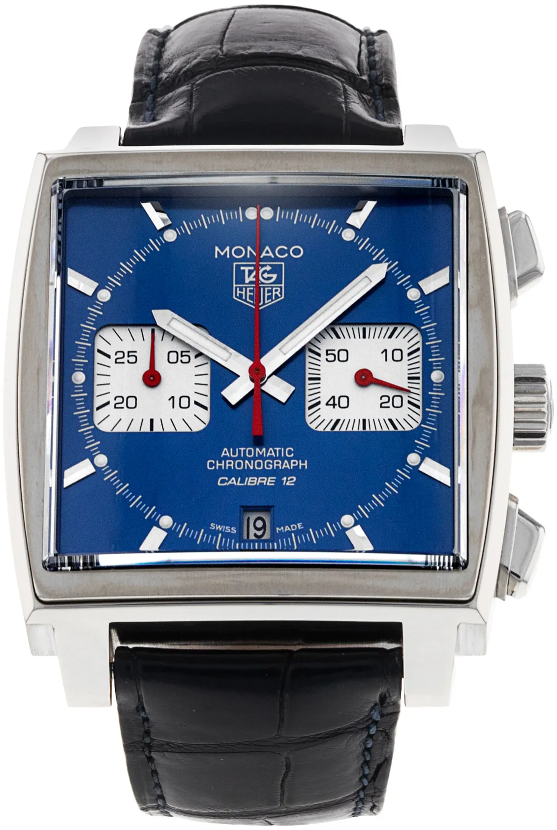 TAG Heuer Monaco Calibre 12 CAW2111.FC6183 39mm Stainless steel Blue