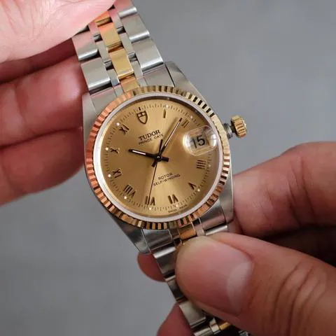 Tudor Prince Date 74033 34mm Yellow gold and stainless steel Gold