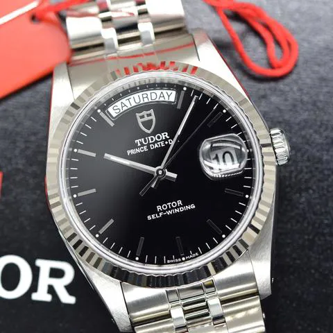 Tudor Prince Date-Day 76214 36mm Stainless steel Black