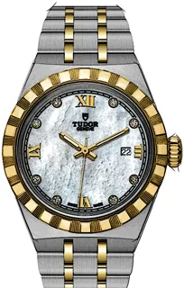 Tudor Royal 28303 Yellow gold and Stainless steel White