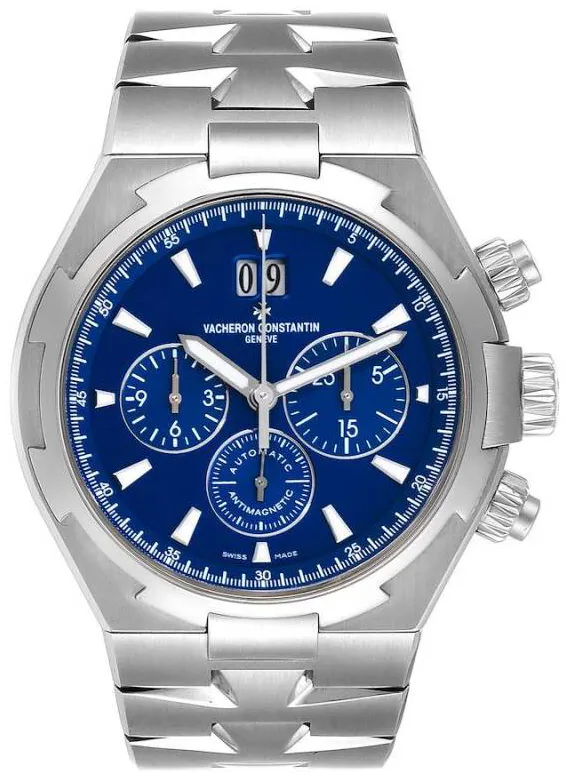 Vacheron Constantin Overseas Chronograph 49150/000A-9745 42.5mm Stainless steel Blue