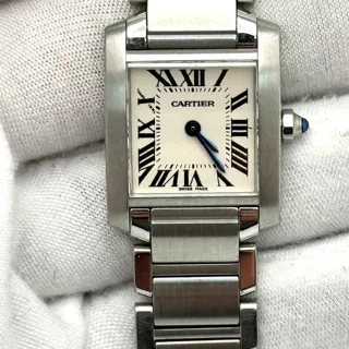 Cartier Tank Française W51008Q3 Stainless steel Silver