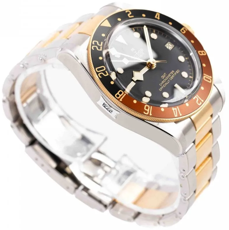 Tudor Black Bay GMT 79833MN 41mm Steel & rose gold Black 2