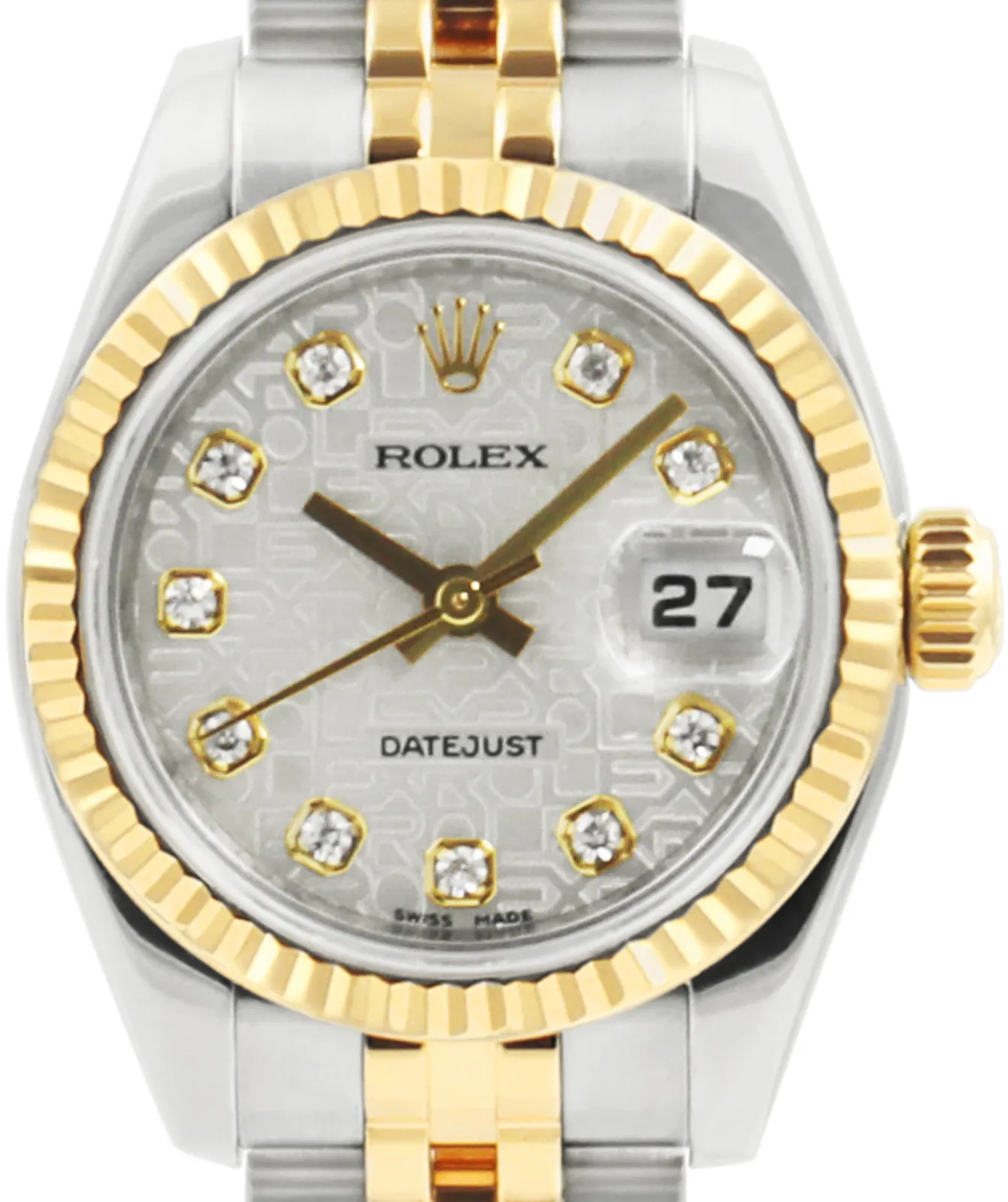 Rolex Lady-Datejust 179173 26mm Yellow gold and stainless steel •