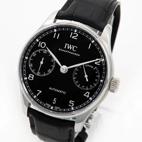 IWC Portugieser IW500703 42.5mm Stainless steel Black