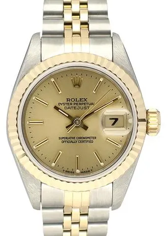 Rolex Lady-Datejust 69173 26mm Yellow gold and stainless steel Silver 4