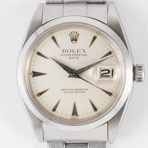 Rolex Oyster Perpetual Date 1500 34.5mm Stainless steel White