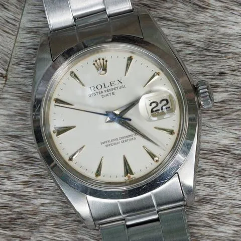 Rolex Oyster Perpetual Date 1500 34.5mm Stainless steel White 1