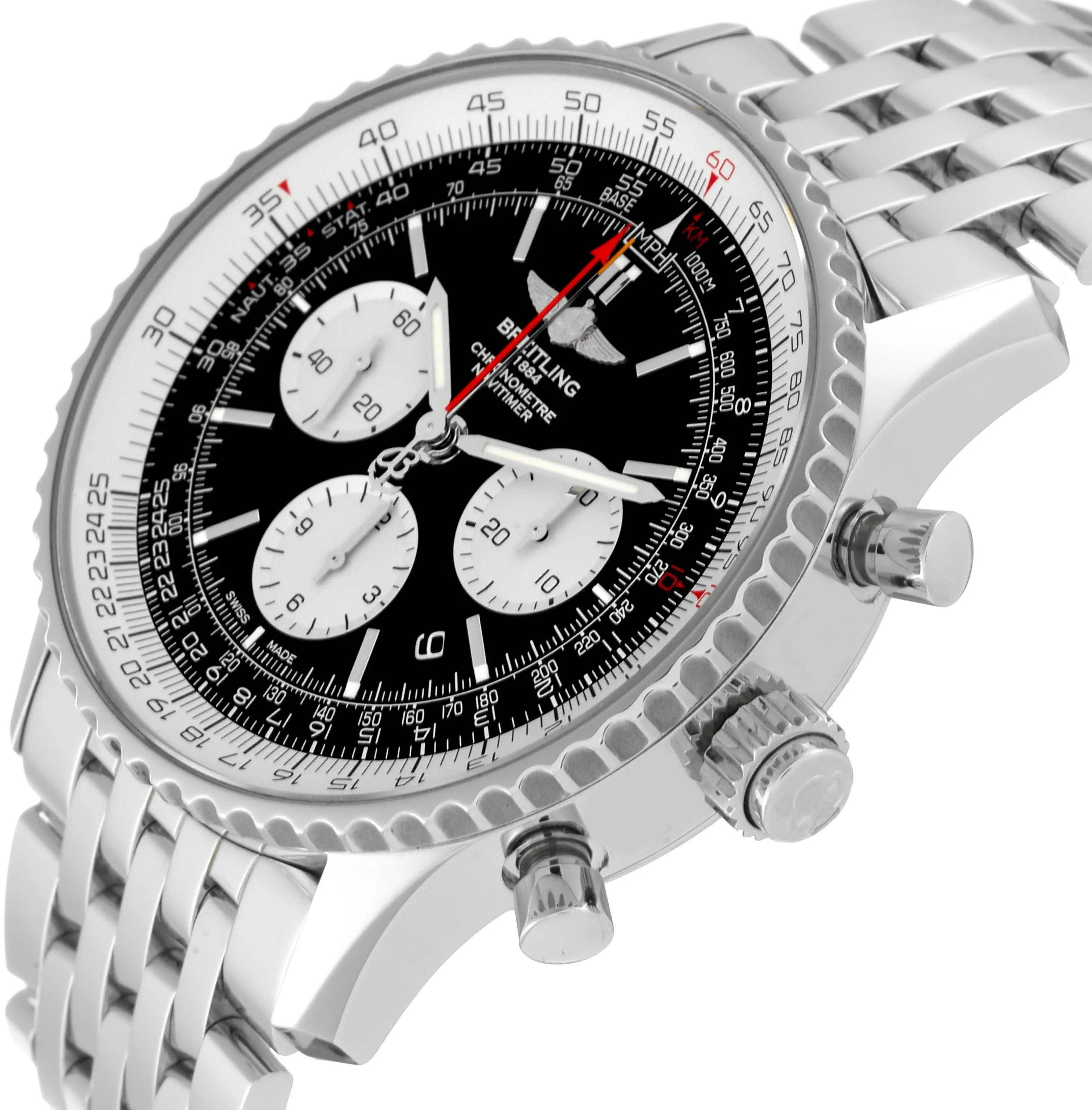 Breitling Navitimer Rattrapante AB0310 45mm Stainless steel Black 1