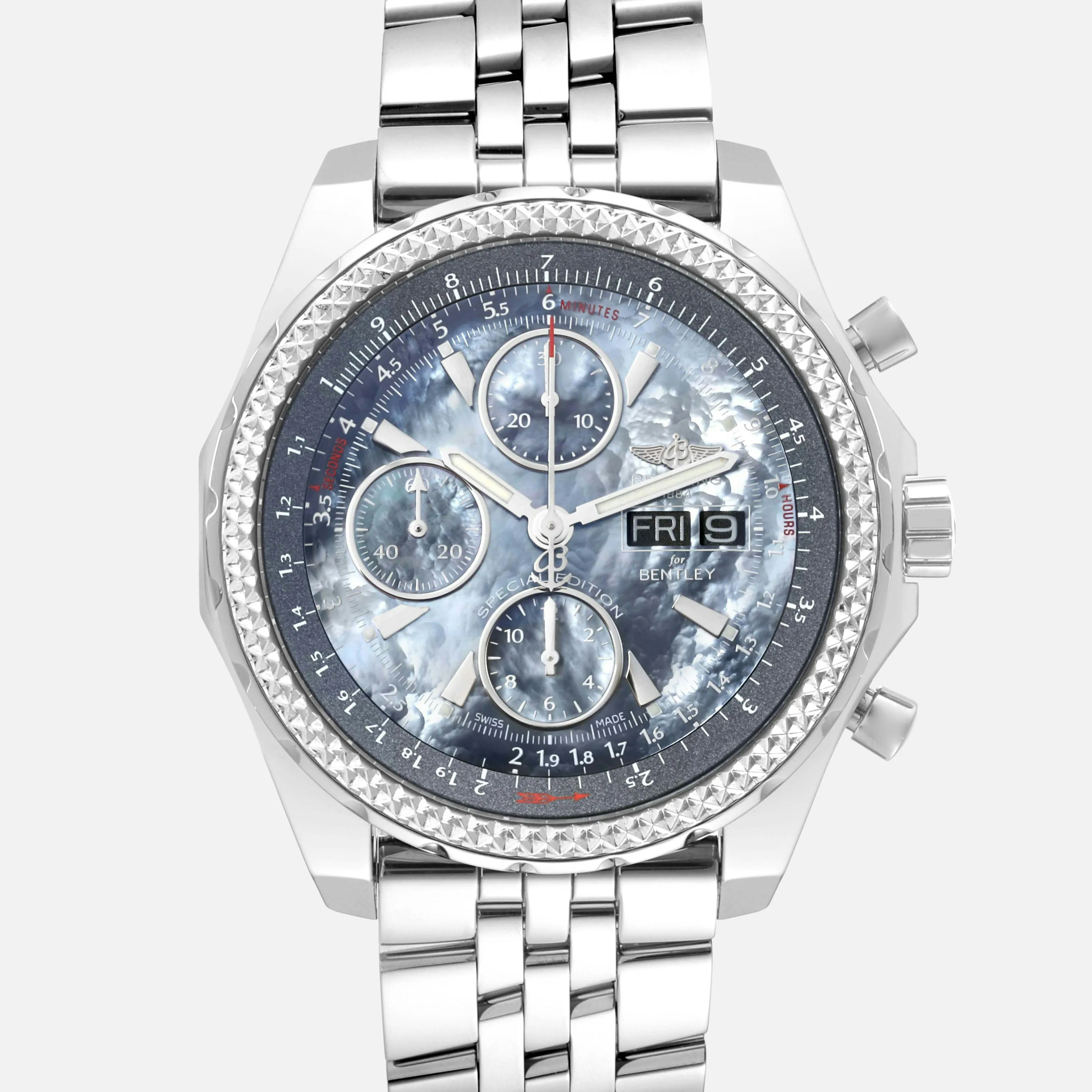 Breitling Bentley A13362 45mm Stainless steel Mother-of-pearl