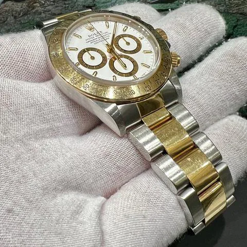 Rolex Daytona 16523 40mm Yellow gold and stainless steel White 2