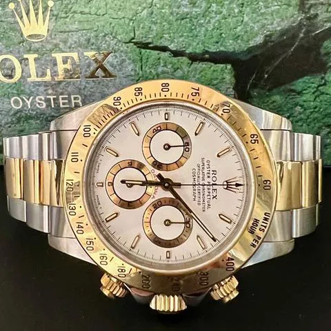 Rolex Daytona 16523 40mm Yellow gold and stainless steel White 6