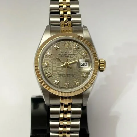 Rolex Lady-Datejust 69173 26mm Yellow gold and stainless steel Gray