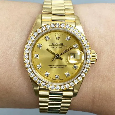 Rolex Lady-Datejust 69138 26mm Yellow gold Champagne 9