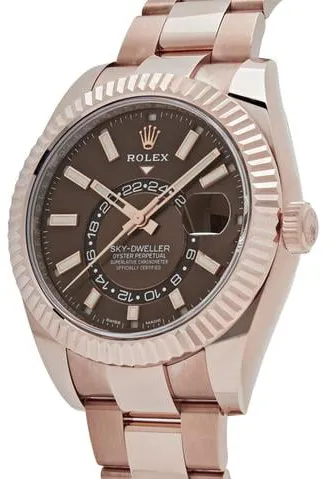 Rolex Sky-Dweller 326935 42mm Rose gold Brown 2