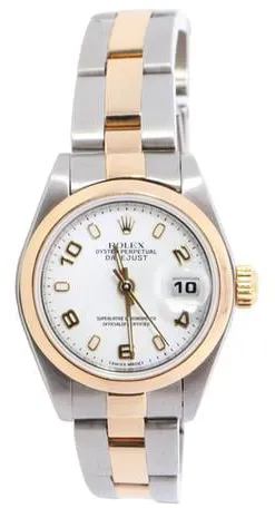 Rolex Lady-Datejust 79163 26mm Yellow gold and stainless steel White