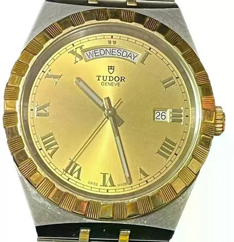 Tudor Royal 28603-0004 41mm Yellow gold and stainless steel Champagne
