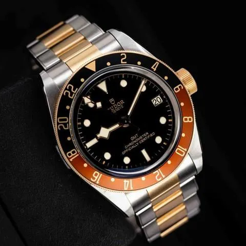 Tudor Black Bay GMT 79833MN 41mm Yellow gold and stainless steel Black 11