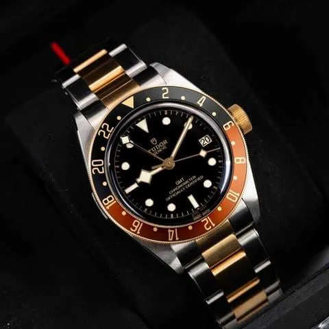 Tudor Black Bay GMT 79833MN 41mm Yellow gold and stainless steel Black 13