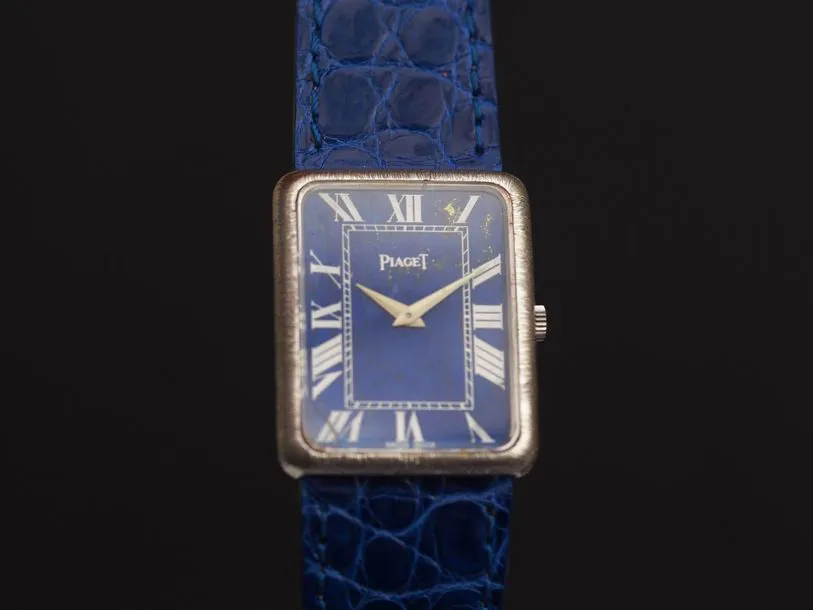 Piaget 9298 23.5mm White gold Lapis lazuli