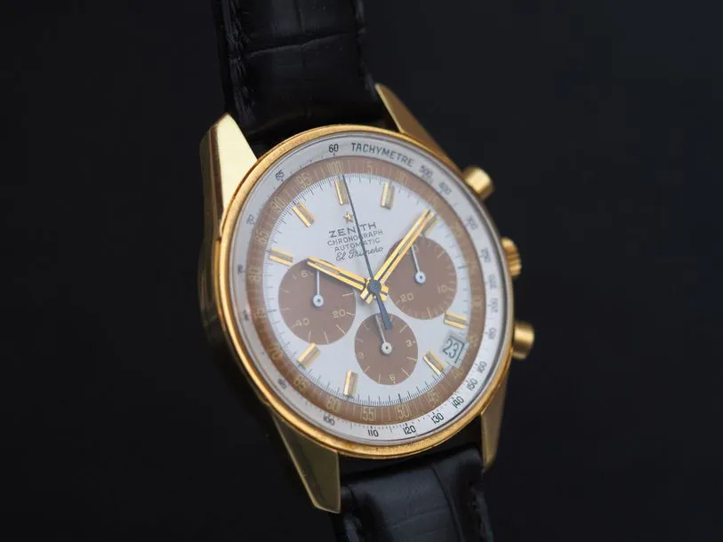 Zenith El Primero G381 37.5mm Yellow gold White 2