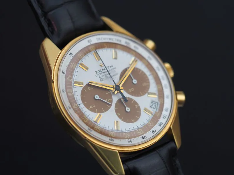 Zenith El Primero G381 37.5mm Yellow gold White 3