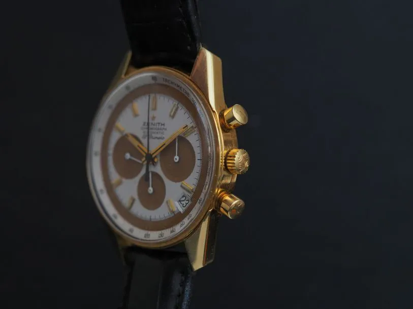 Zenith El Primero G381 37.5mm Yellow gold White 1