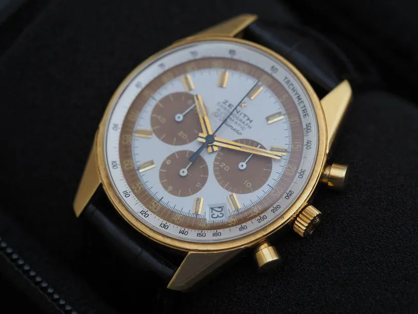 Zenith El Primero G381 37.5mm Yellow gold White 8