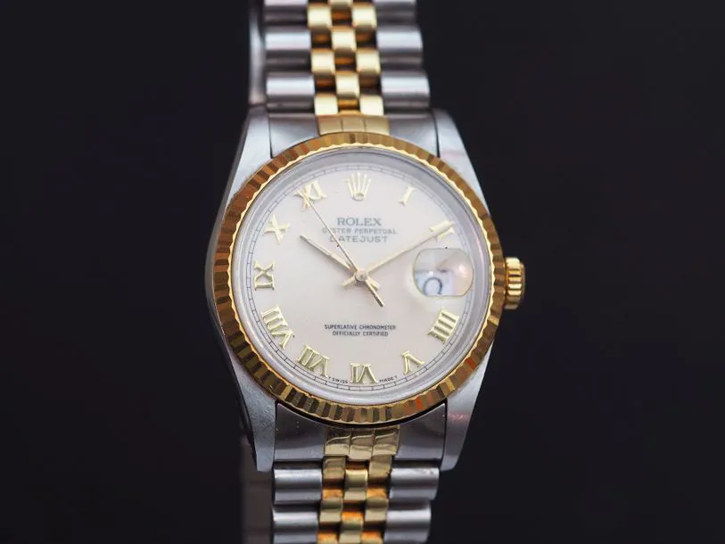 Rolex Datejust 36 16233 36mm Yellow gold and Stainless steel Cream