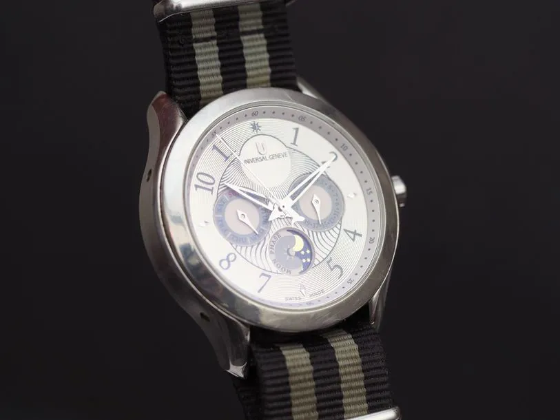 Universal Genève 42mm Stainless steel Silver