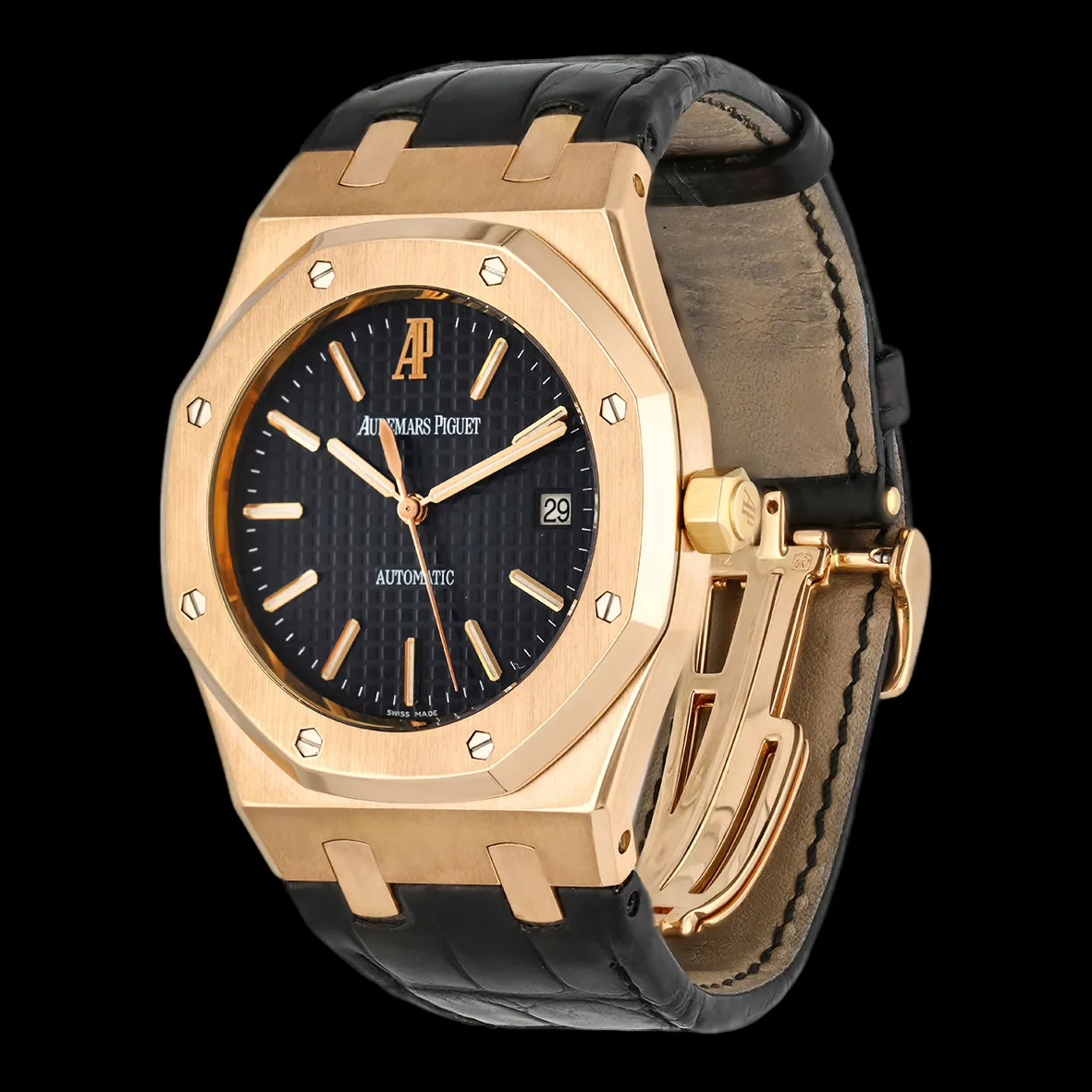 Audemars Piguet Royal Oak 15300OR.OO.D002CR.01 39mm Yellow gold Black 5