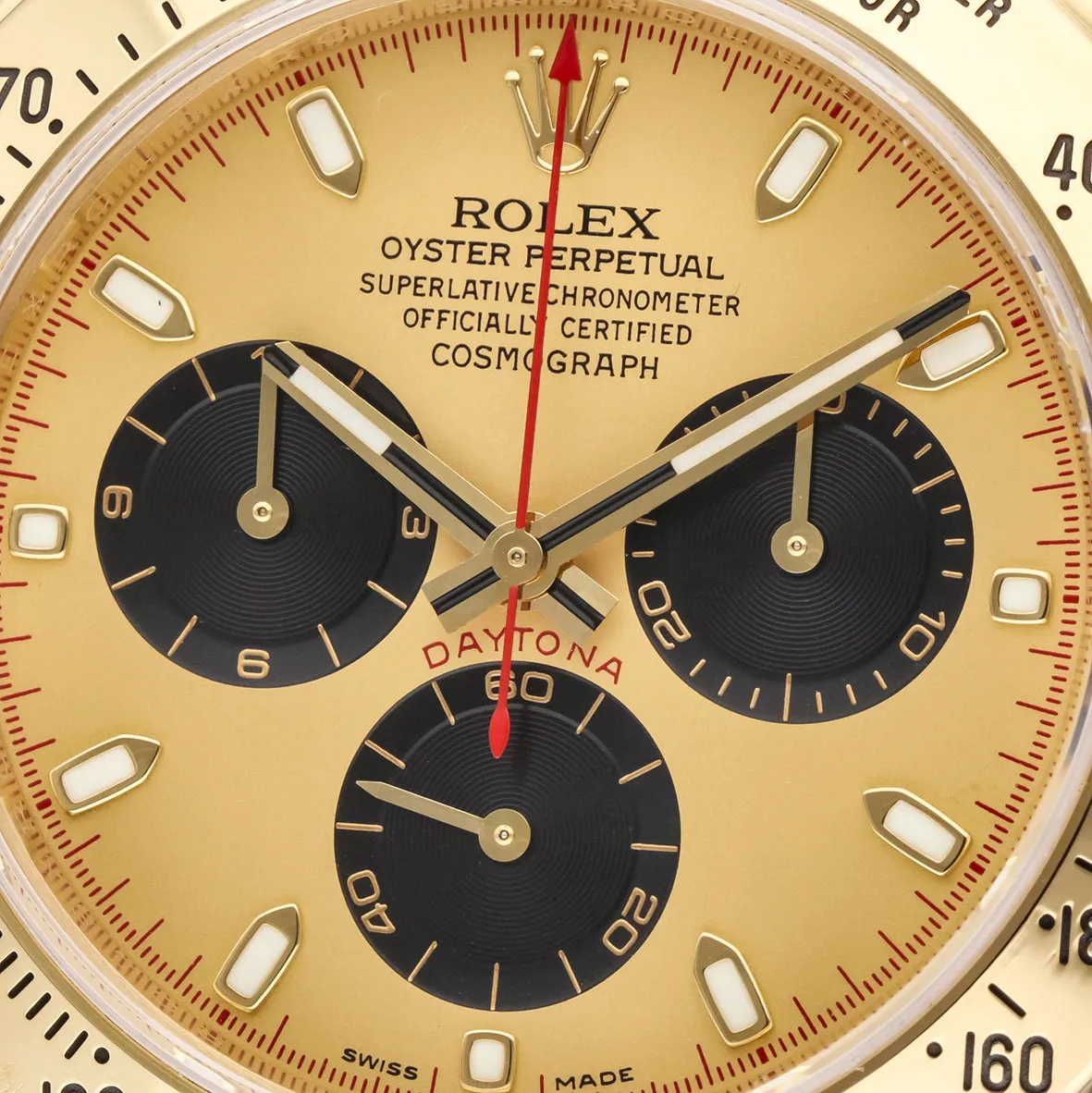 Rolex Daytona 116528 40mm Yellow gold Black 1