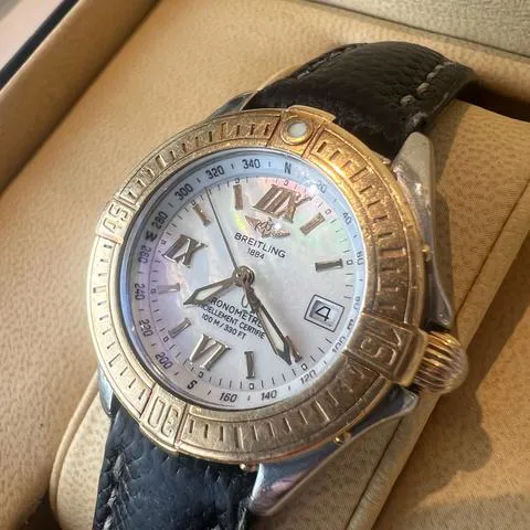 Breitling Chronomat D71365 31mm Yellow gold and stainless steel Mother-of-pearl