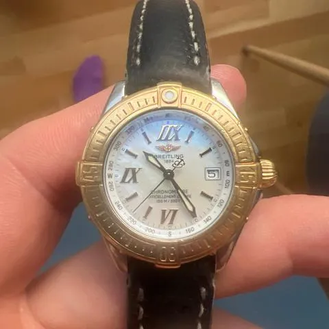 Breitling Chronomat D71365 31mm Yellow gold and stainless steel Mother-of-pearl 4