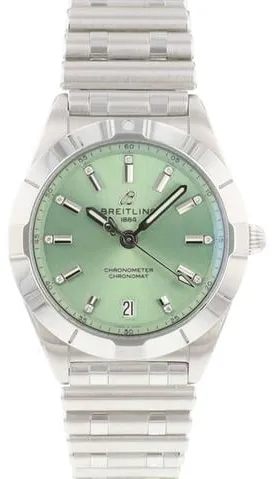 Breitling Chronomat A77310 32mm Stainless steel Green