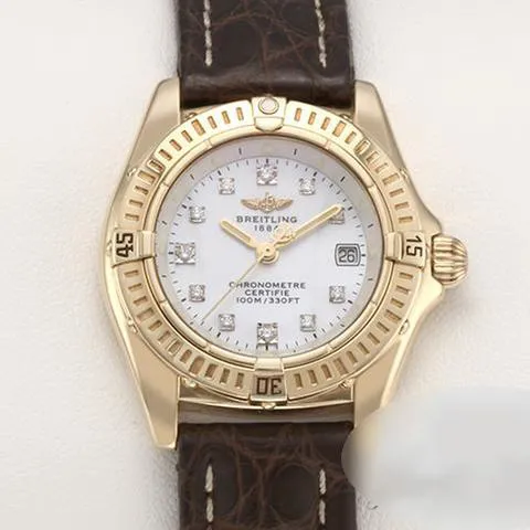 Breitling Windrider K72345 29mm Yellow gold White