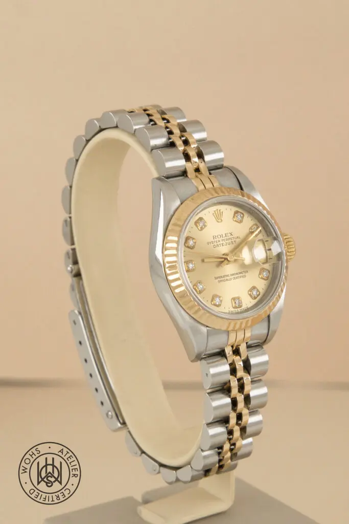 Rolex Lady-Datejust 69173 26mm Yellow gold and stainless steel stone 4