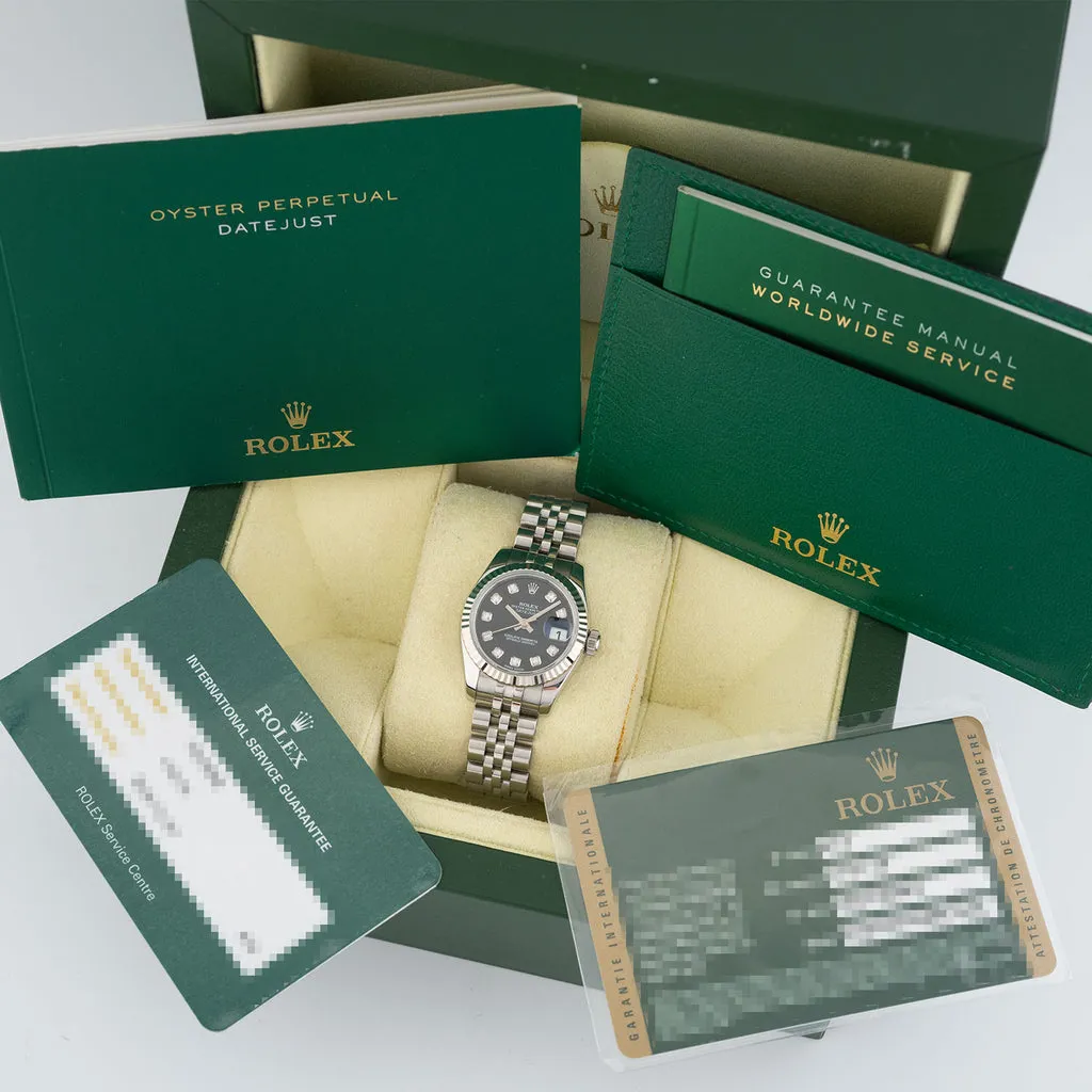 Rolex Lady-Datejust 179174 26mm Stainless steel Black 3