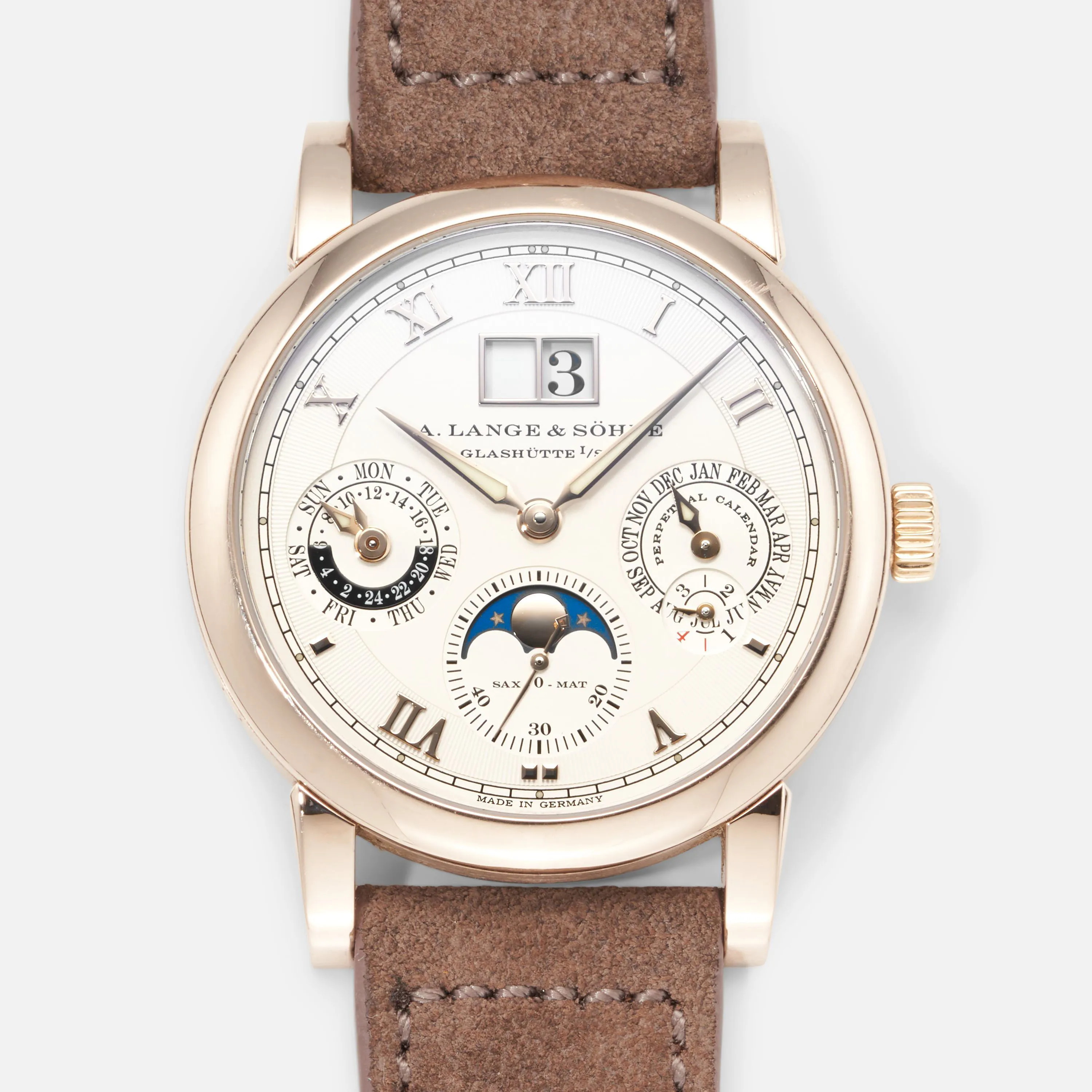 A. Lange & Söhne Langematik 310.050 38mm Yellow gold Silver