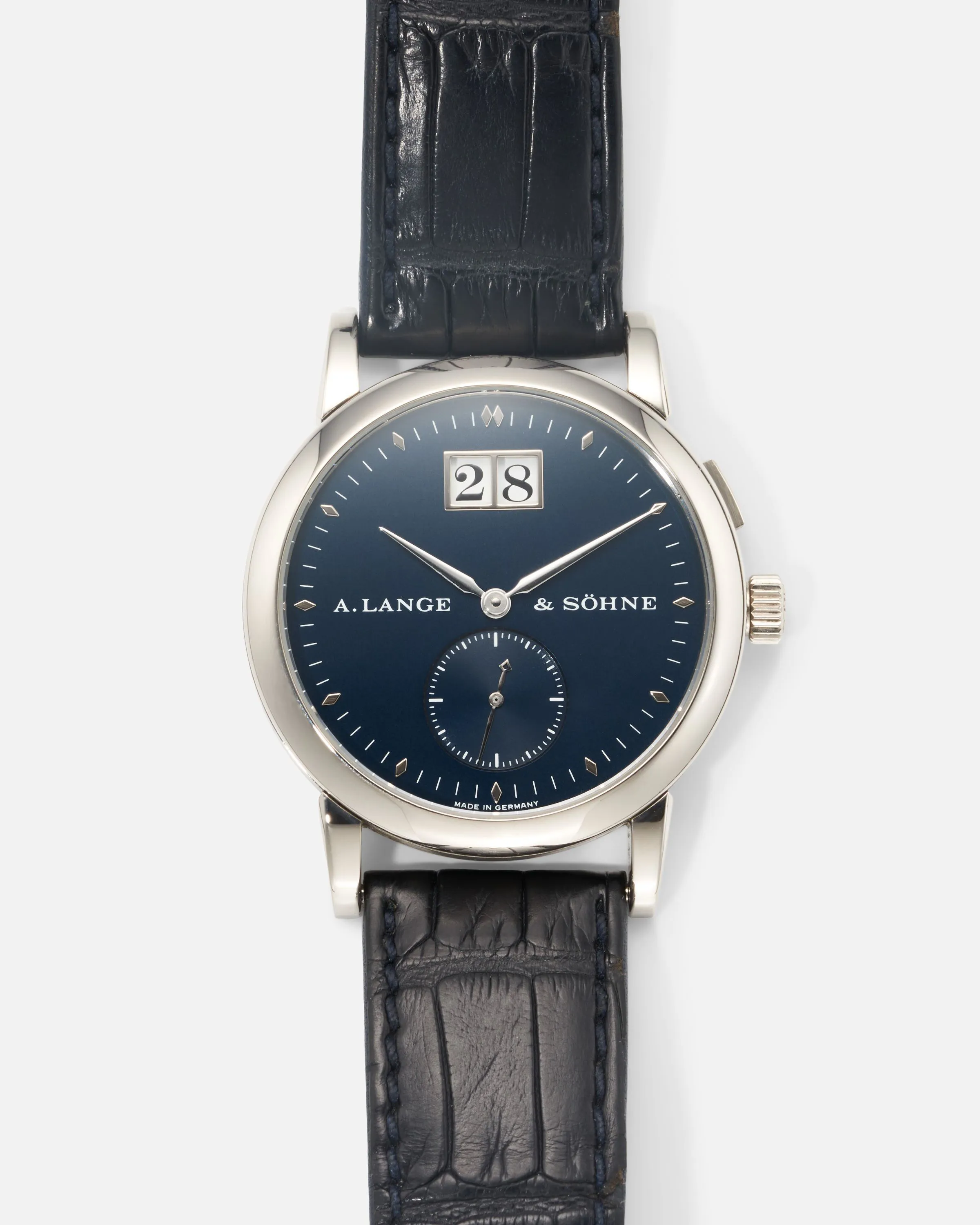 A. Lange & Söhne Saxonia 105.027 33mm White gold Blue