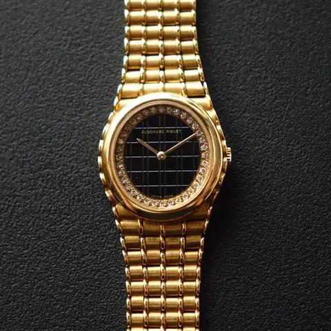 Audemars Piguet Bamboo 22mm Yellow gold Black