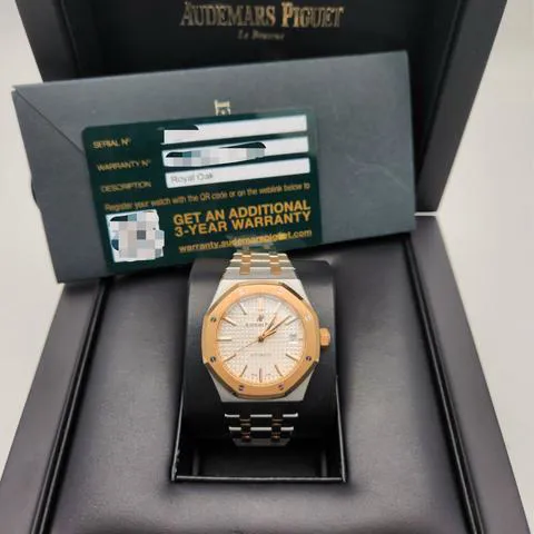 Audemars Piguet Royal Oak 15450SR.OO.1256SR.01 37mm Yellow gold and Stainless steel Silver 1