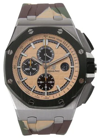 Audemars Piguet Royal Oak Offshore 26400SO.OO.A054CA.01 44mm Stainless steel Beige