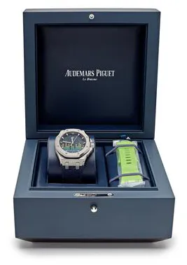 Audemars Piguet Royal Oak Offshore 77600TI.OO.A343CA.01 37mm Titanium Blue 2