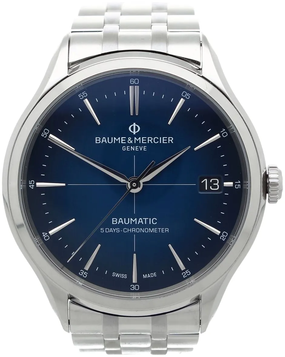 Baume & Mercier Baumatic M0A10468 40mm Stainless steel Blue