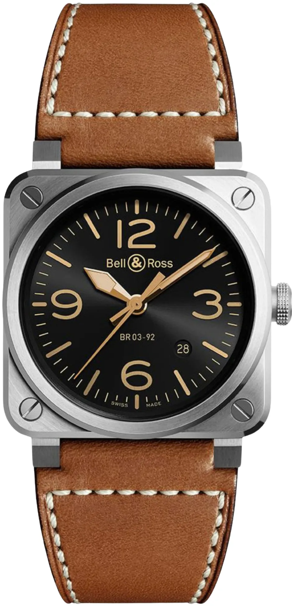 Bell & Ross Instruments BR0392-GH-ST/SCA 42mm Stainless steel Black