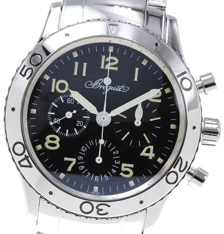 Breguet Type XX - XXI - XXII 3800 39mm Stainless steel Black