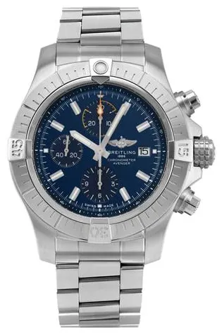 Breitling Avenger A13317101C1A1 45mm Stainless steel Blue