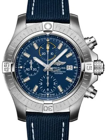 Breitling Avenger A13317101C1X2 45mm Stainless steel Blue