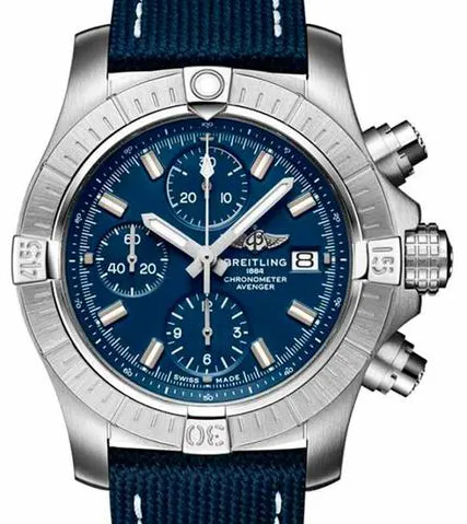 Breitling Avenger A13385101C1X1 43mm Stainless steel Blue